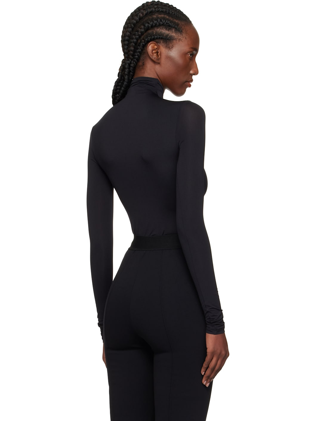 Black Rosie Huntington-Whiteley Edition Long Sleeve Bodysuit - 3