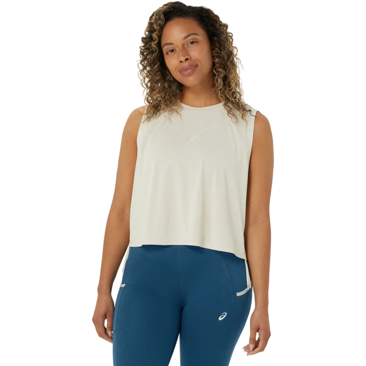 NAGINO FLEX HEATHER SLEEVELESS TOP - 1