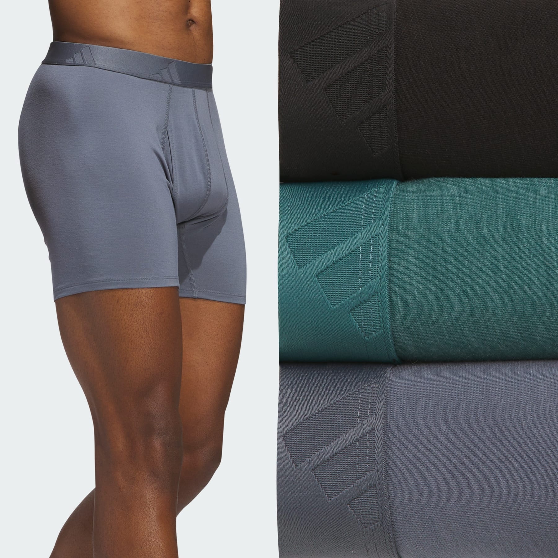 Luxe Comfort 3-Pack Boxer Briefs - 6