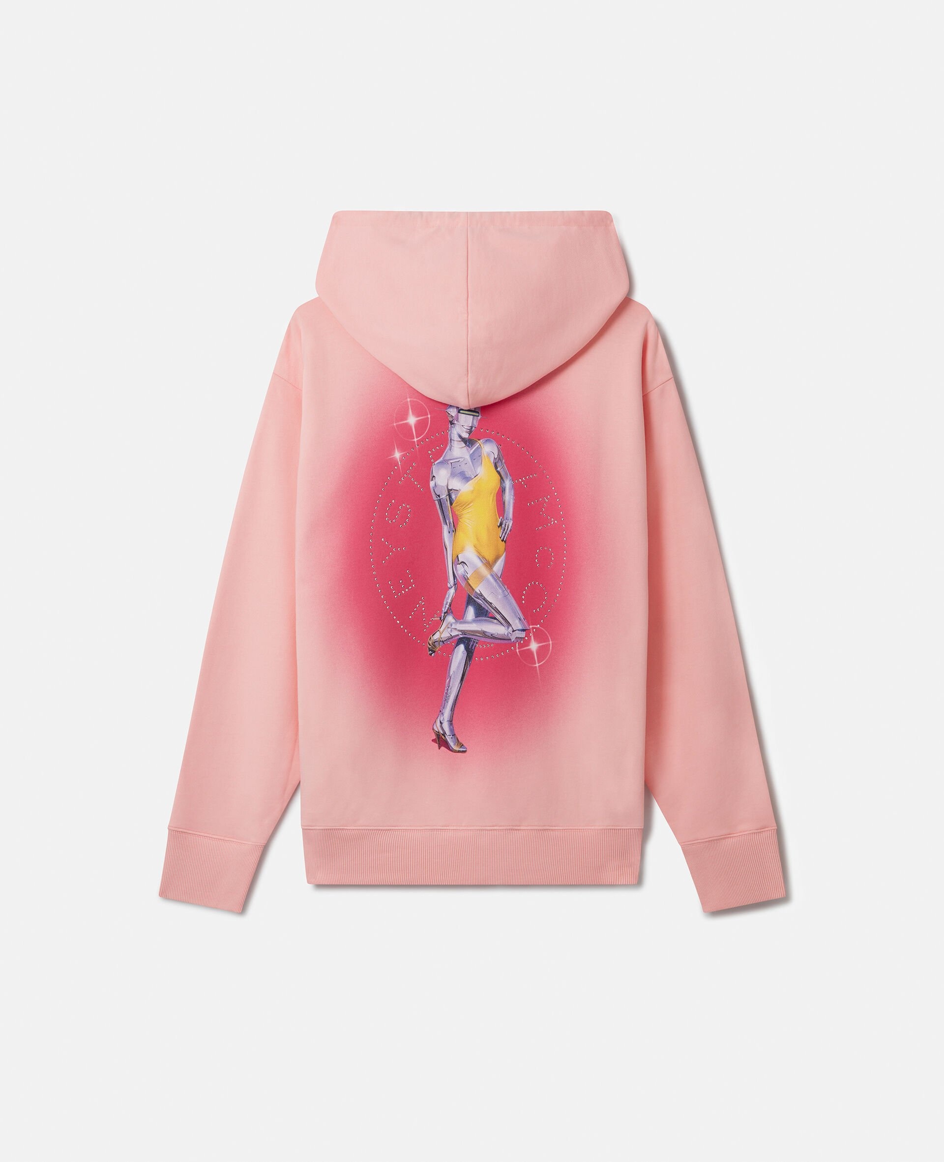 Sexy Robot Print Organic Cotton Hoodie - 2