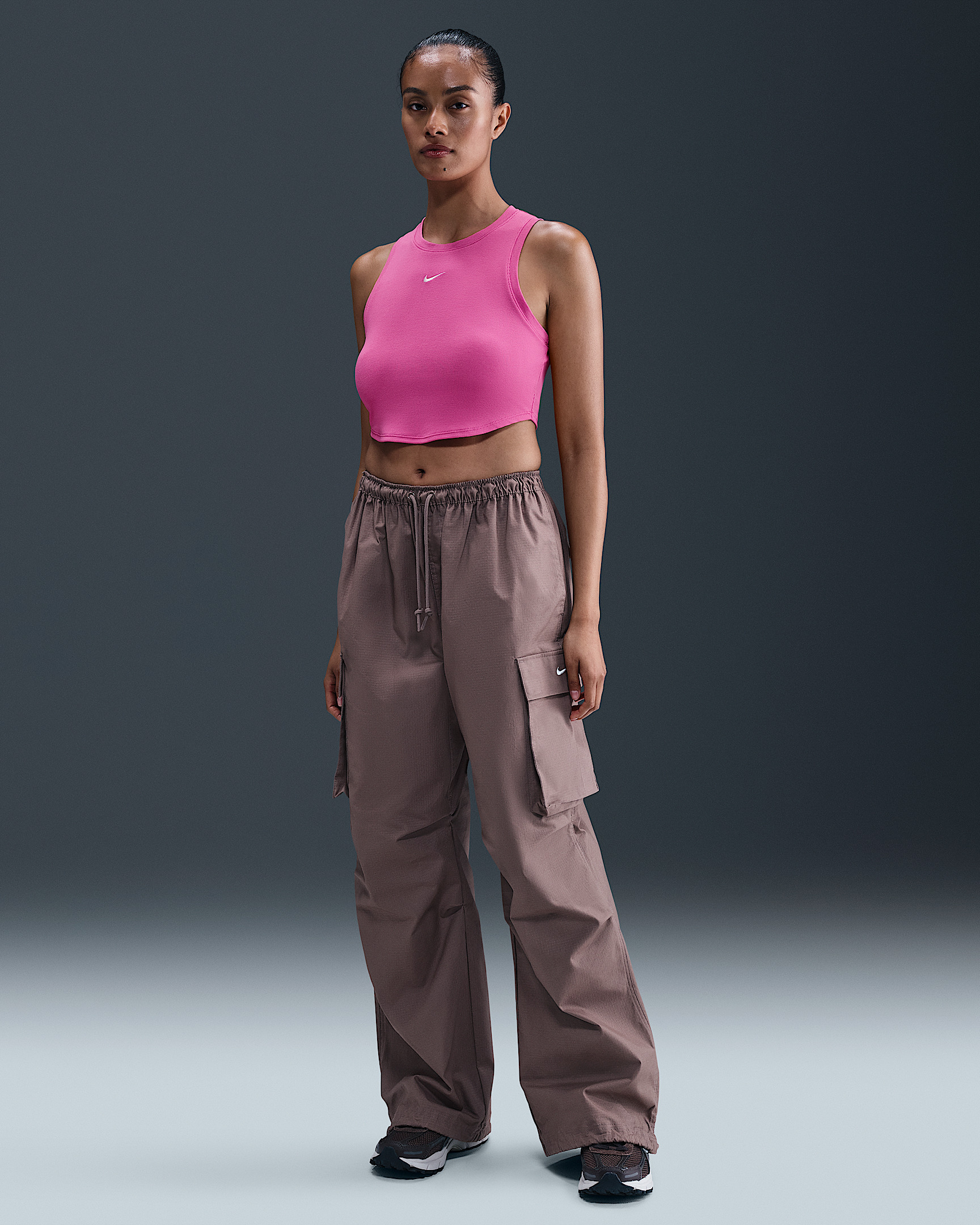 Nike Sportswear Chill Knit Women's Tight Cropped Mini-Rib Tank Top - 4