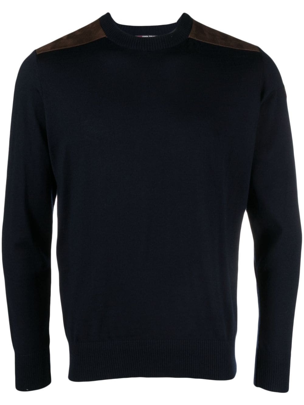 crew-neck virgin wool jumper - 1