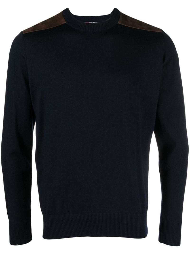 crew-neck virgin wool jumper 1