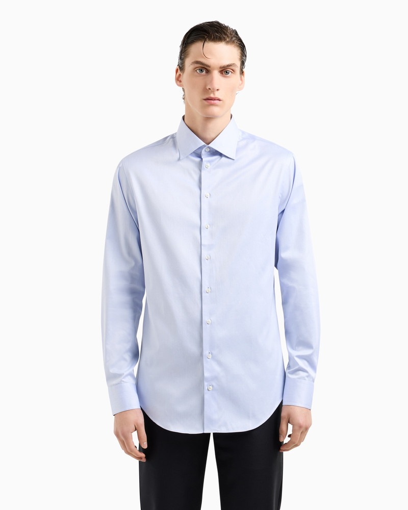 GIORGIO ARMANI Regular-fit classic cotton shirt outlook
