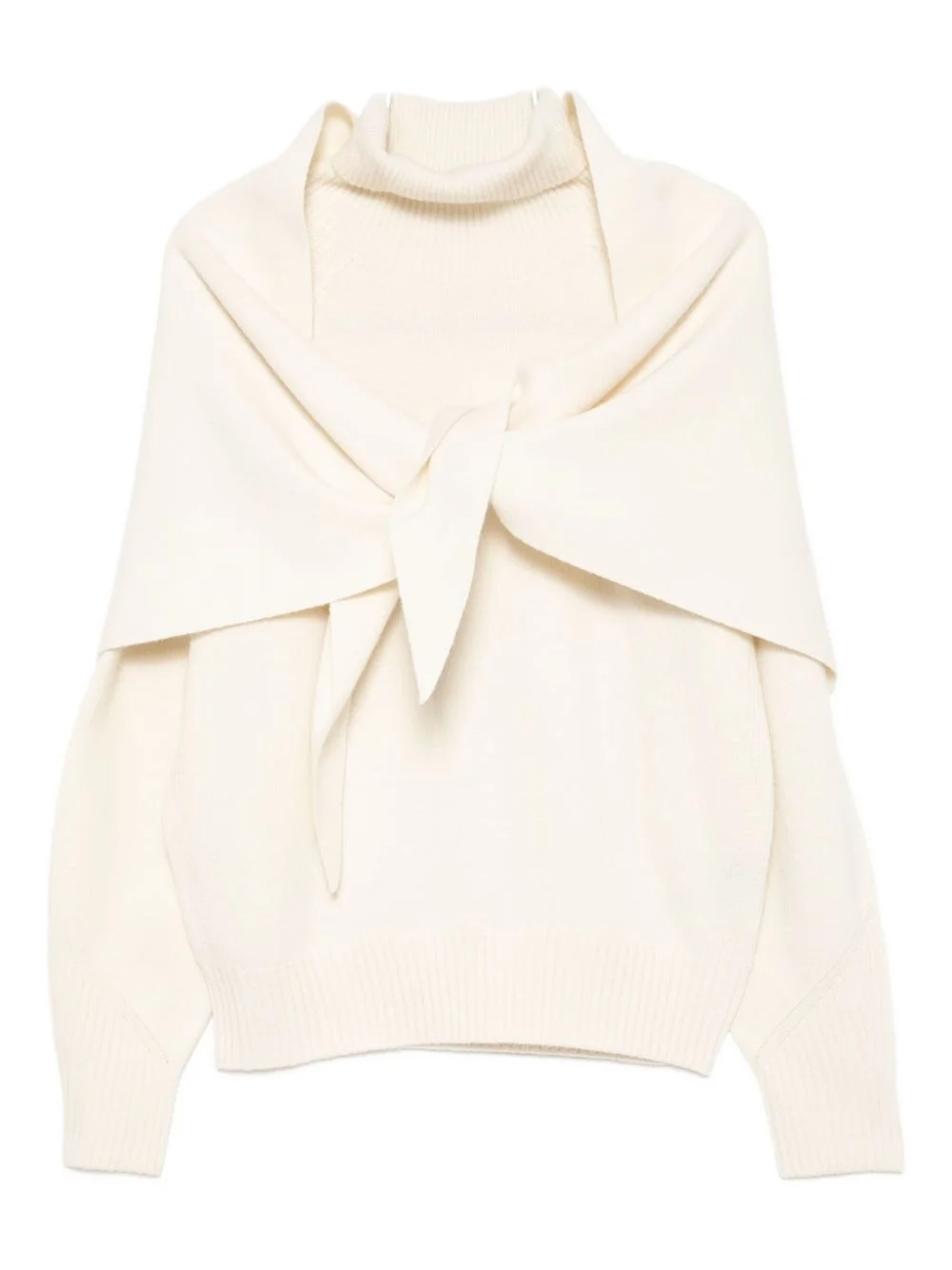 scarf knited jumper - 1