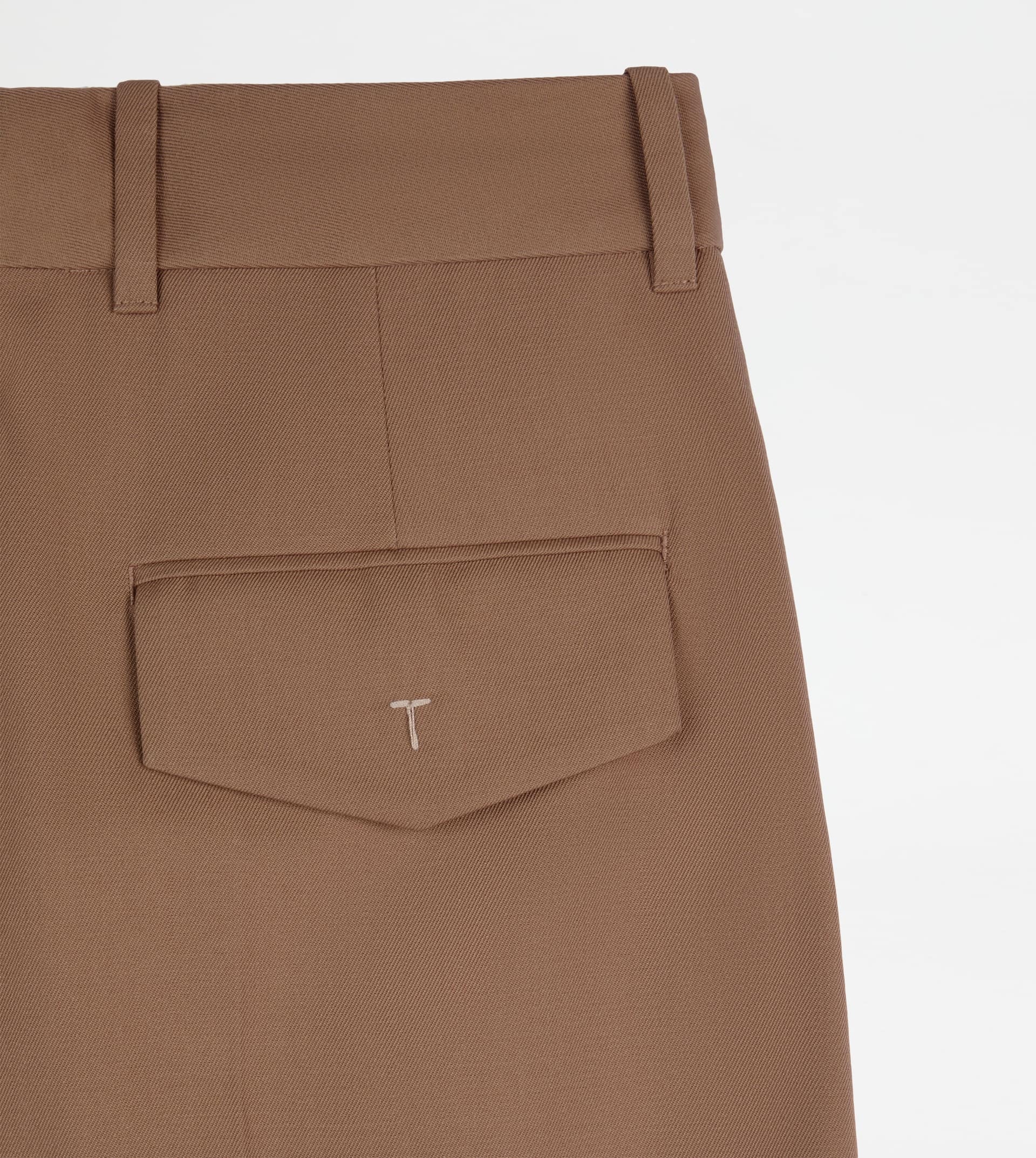 PANTS IN WOOL BLEND GABARDINE - BEIGE - 7