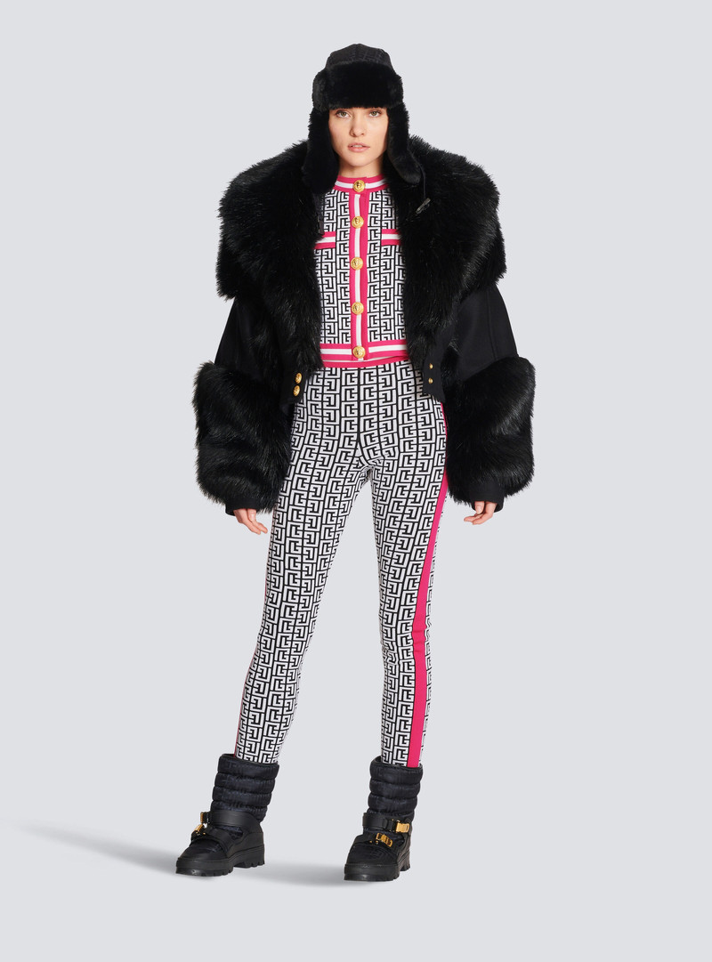 Balmain Knit cardigan with Balmain monogram outlook