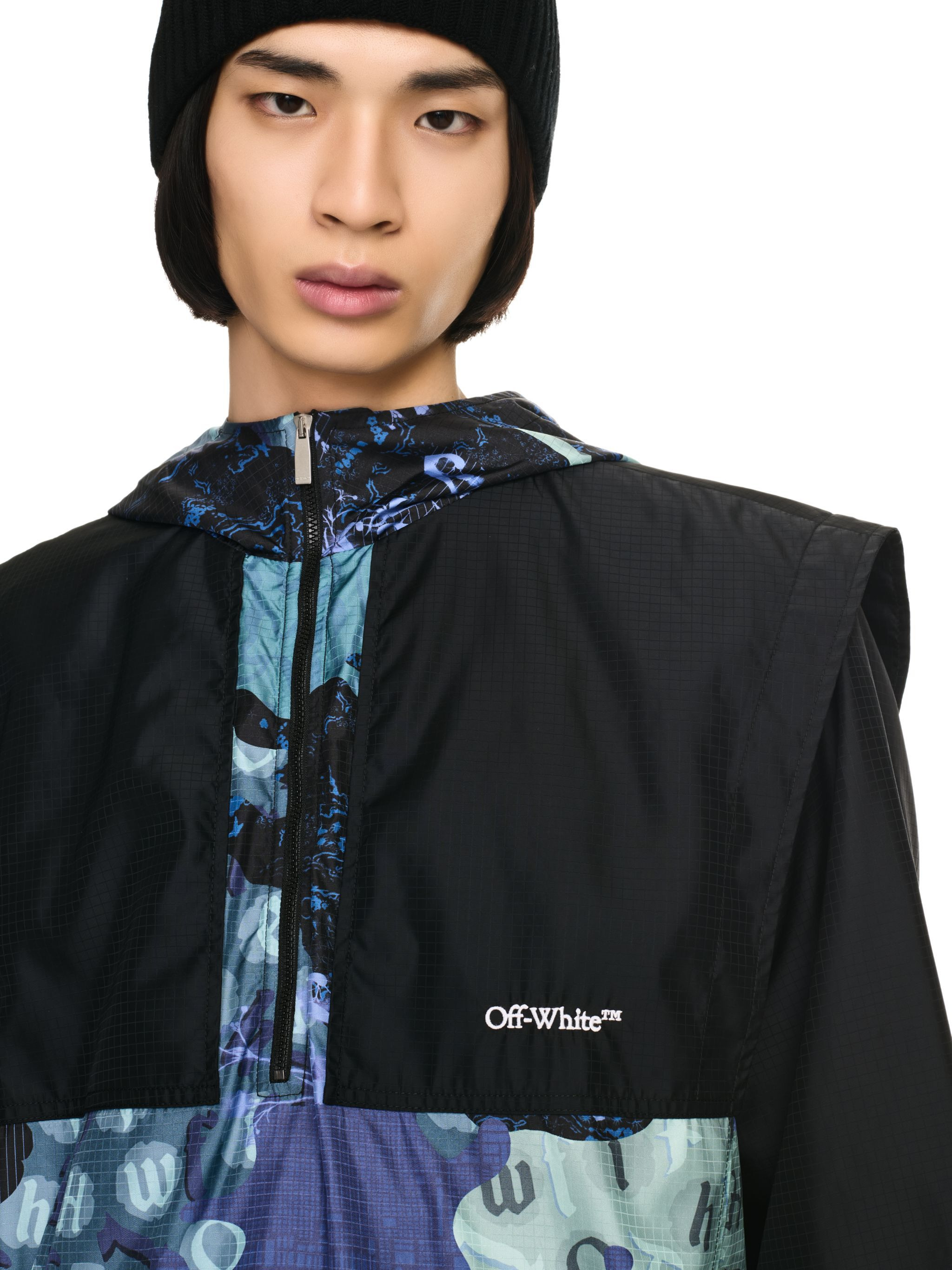 Blue Camo Nylon Anorak - 6