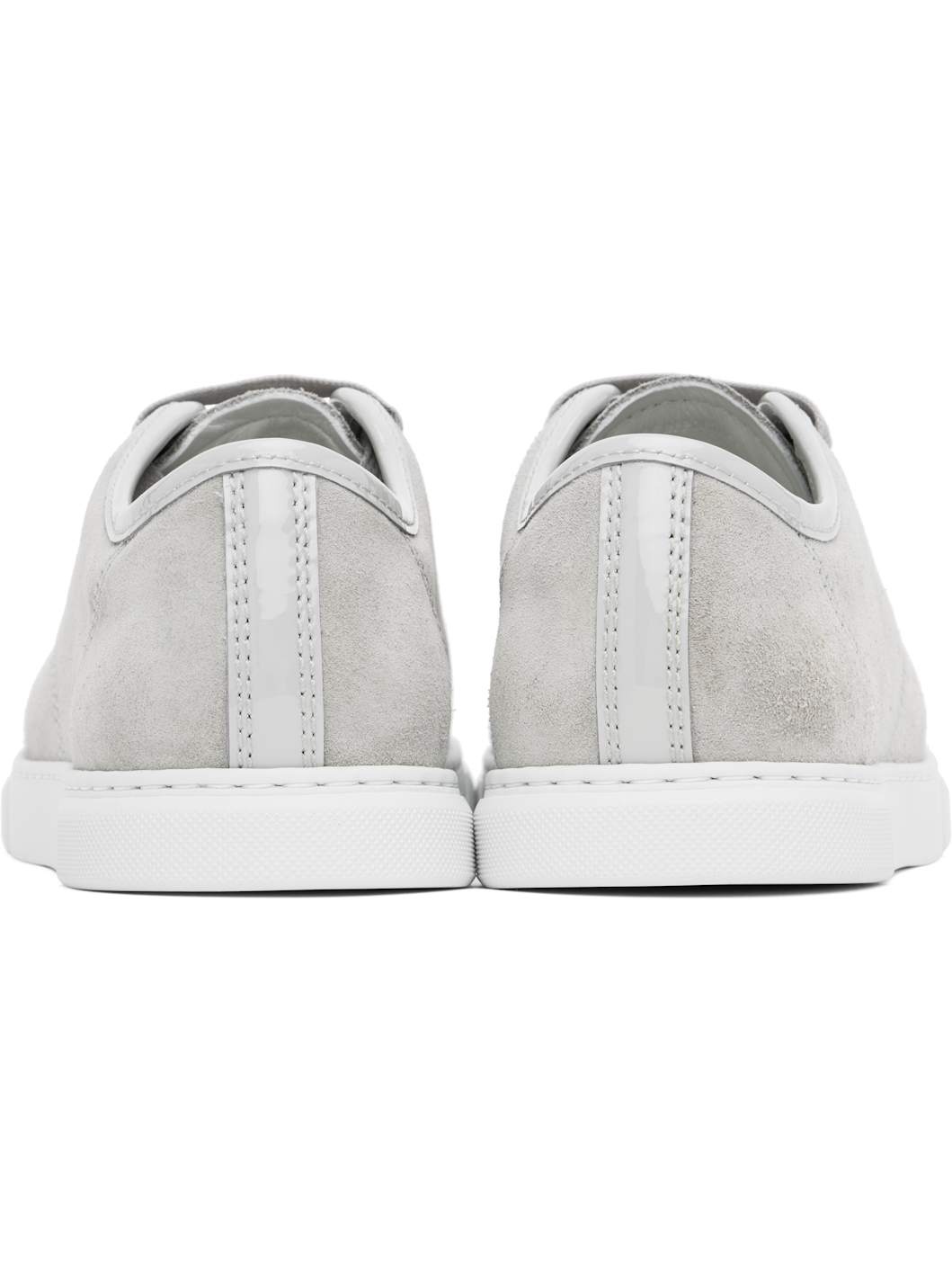Gray DBB1 Suede & Patent Leather Sneakers - 2