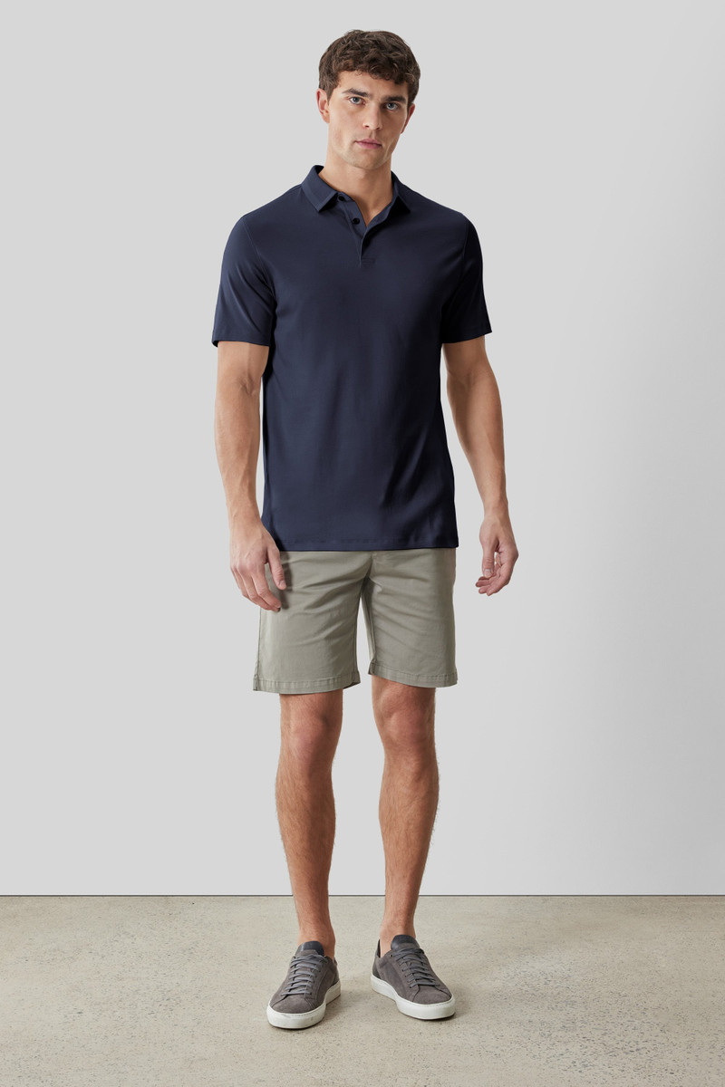 ROBERT BARAKETT The Barakett Textured Collar Polo outlook