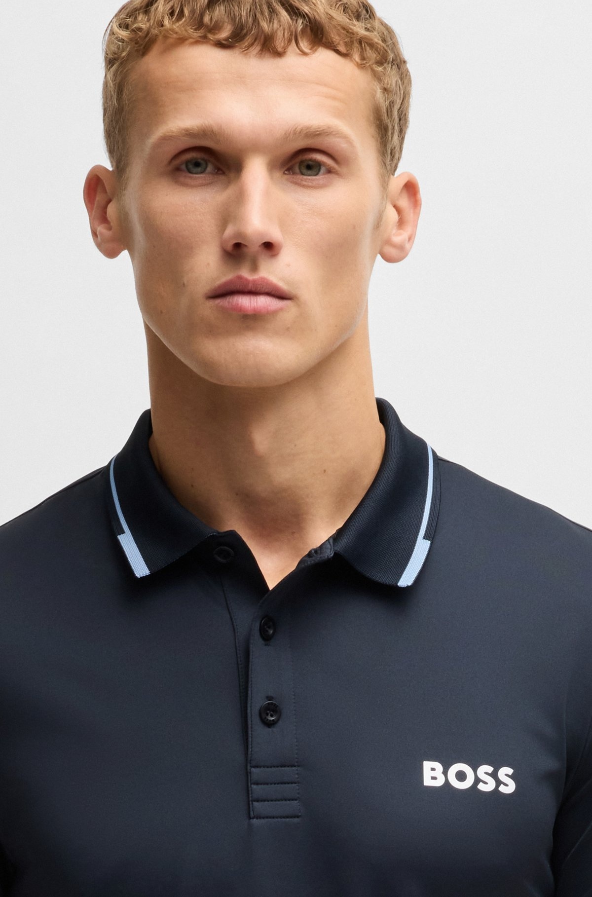 SLIM-FIT POLO SHIRT WITH CONTRAST LOGOS - 3
