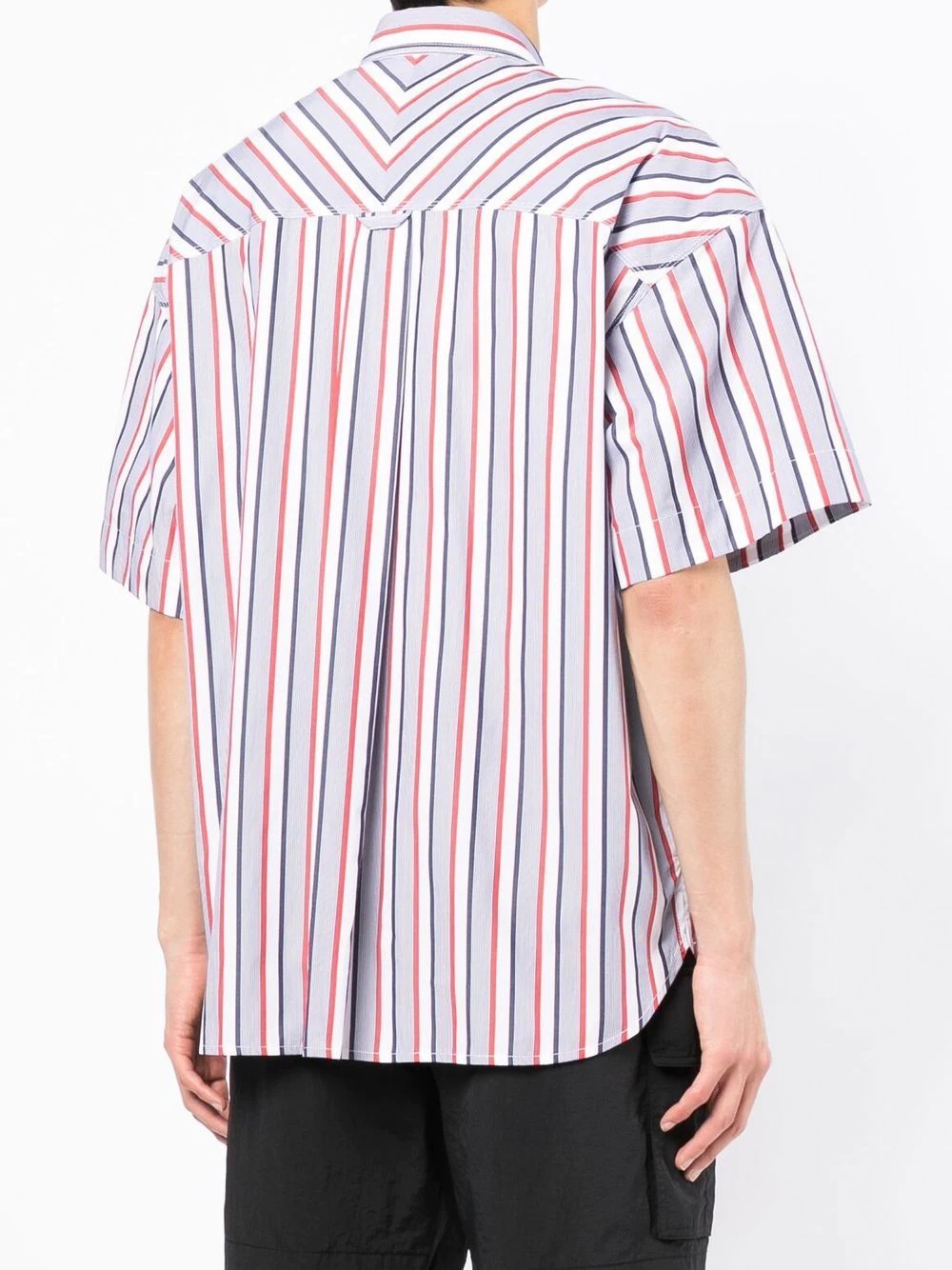 striped short-sleeve shirt - 4