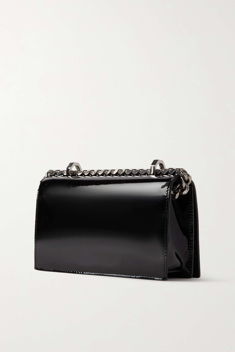 Embellished patent-leather shoulder bag 3