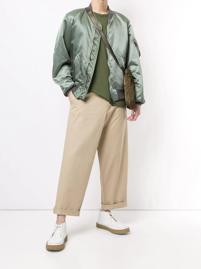 Fumito Ganryu zipped-up bomber jacket outlook