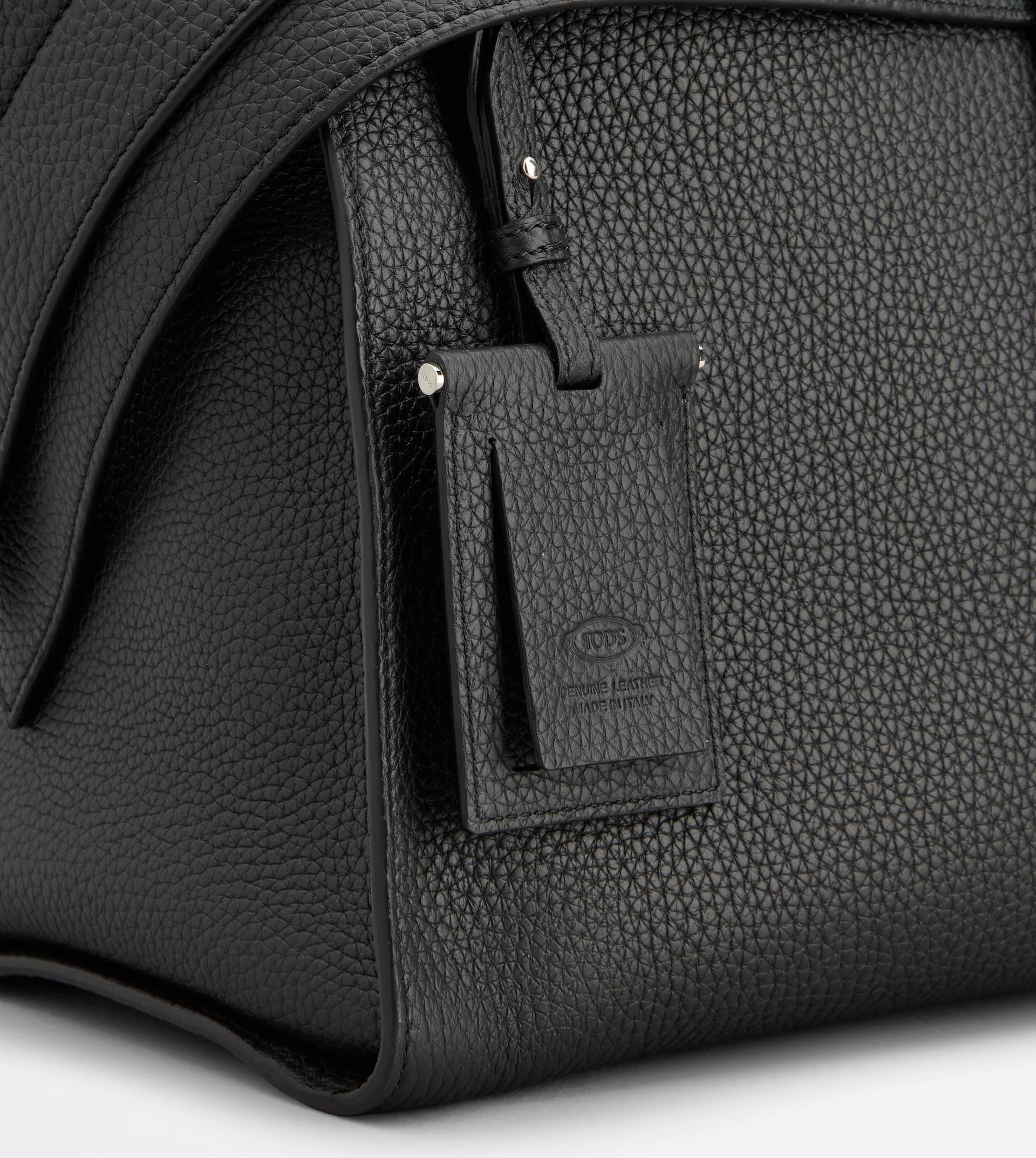 TOD'S WAVE BAG IN LEATHER LARGE - BLACK - 8