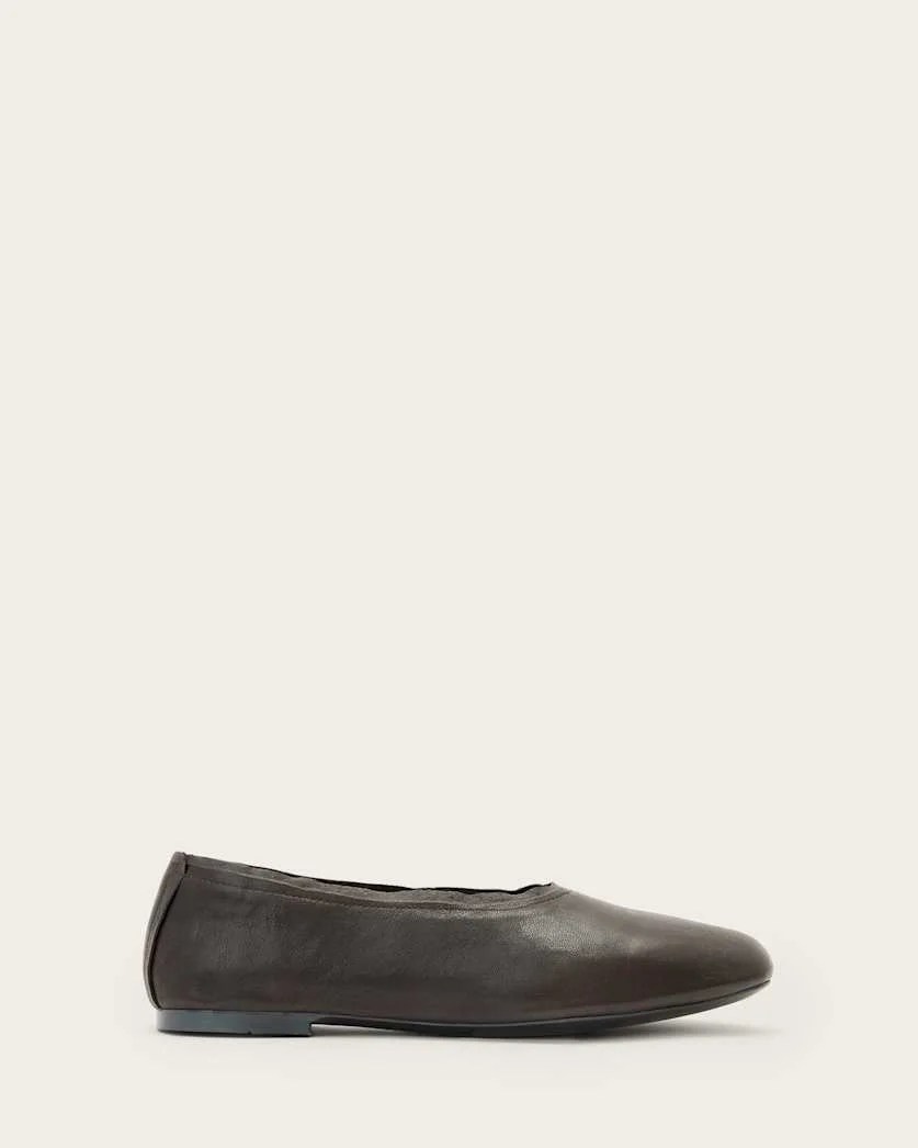 HAILEE LEATHER BALLET FLATS - 1