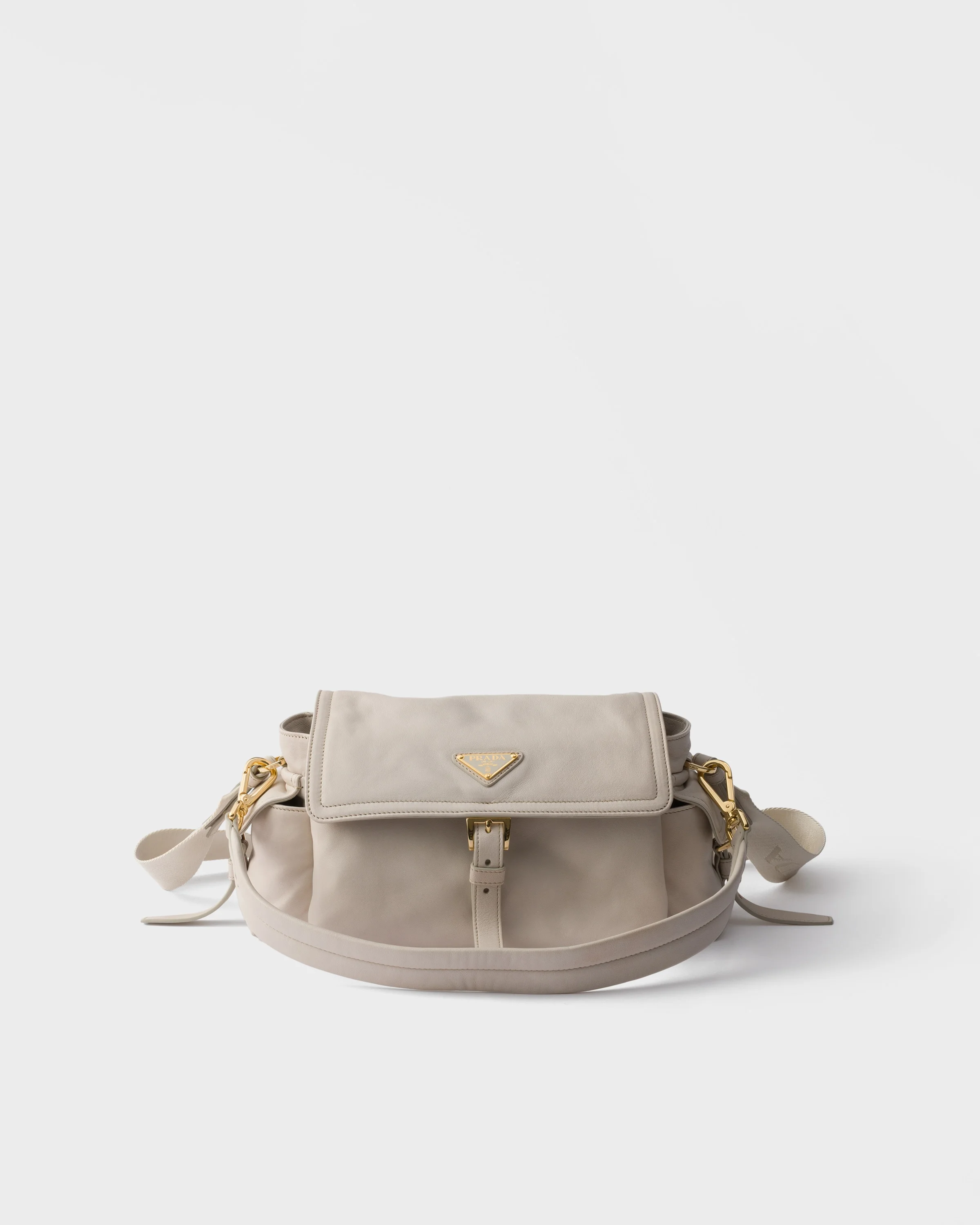 Prada Explore medium nappa leather shoulder bag with flap - 1