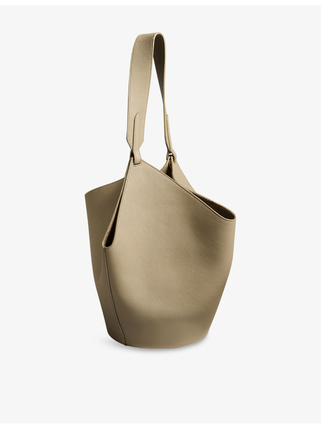 Lotus Small Leather Tote Bag - 4