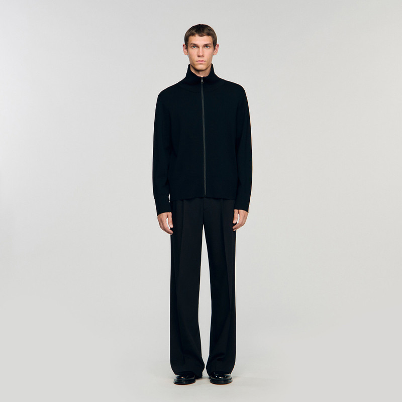 Sandro ZIP-UP WOOL CARDIGAN outlook