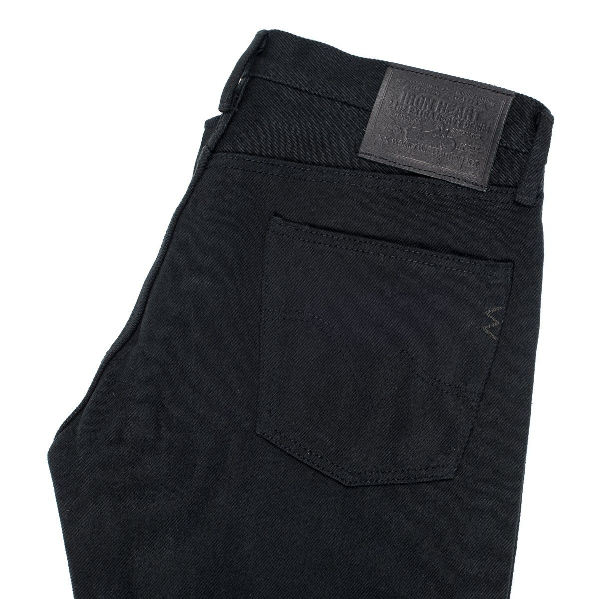 21oz Non-Fade Denim Straight Cut Jeans - Superblack - 9