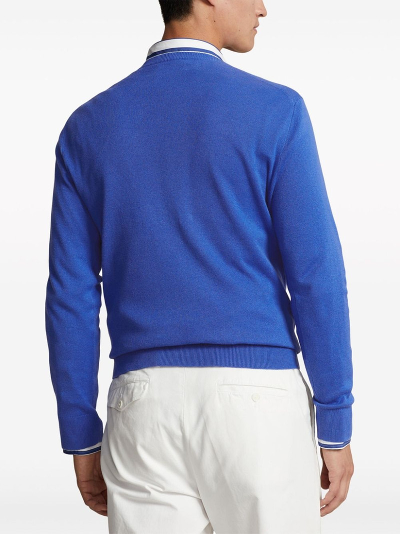 intarsia-knit cotton jumper 4