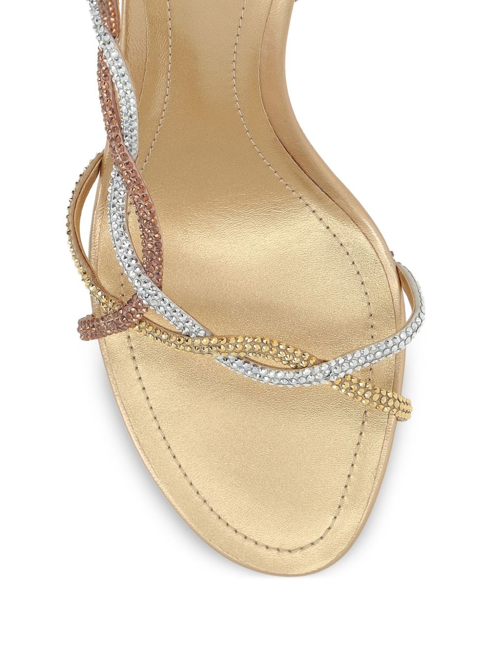 80mm rhinestone-embellished slingback sandals - 4