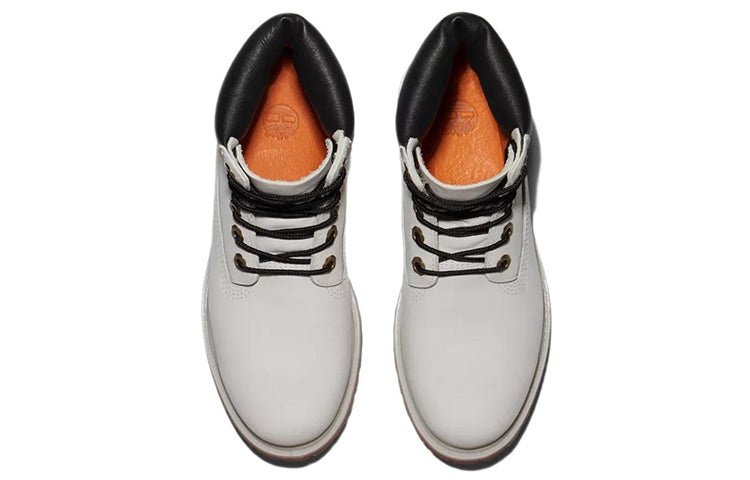 (WMNS) Timberland Premium 6 Inch Waterproof Boots 'Light Grey Nubuck' A5SS3027 - 4
