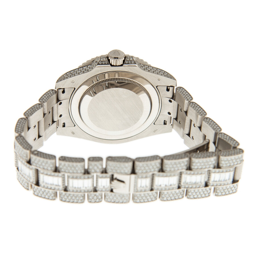 Rolex GMT Master II Diamond Automatic 18kt White Gold Set With Diamonds Men's Watch 116769TBR - 4