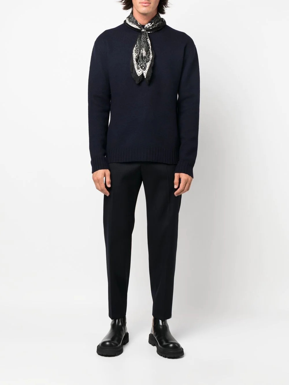 crew-neck pullover jumper - 2