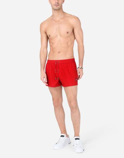 Dolce & Gabbana Short swim trunks with branded plate outlook