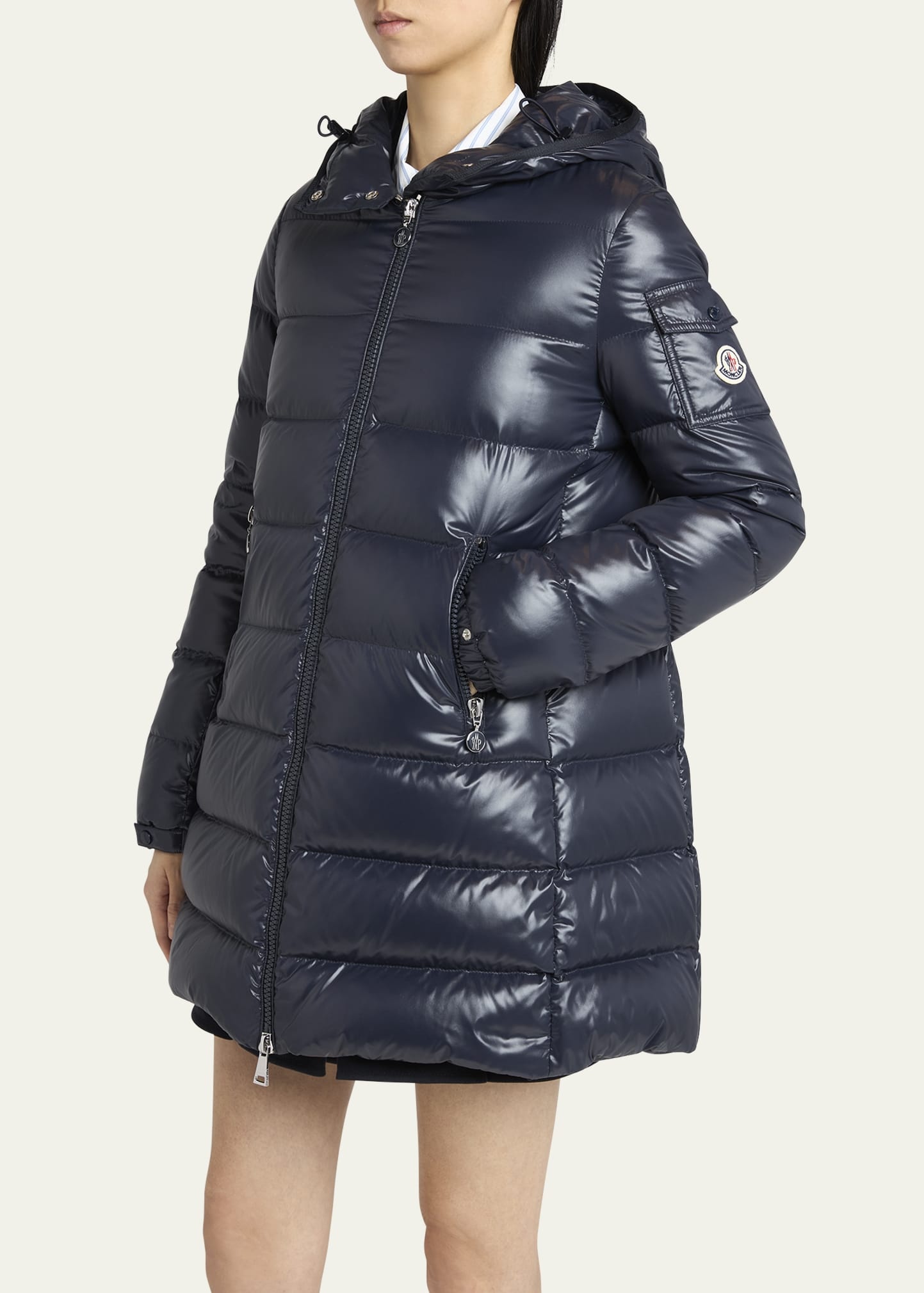 Courcelles Long Hooded Down Puffer Coat - 4