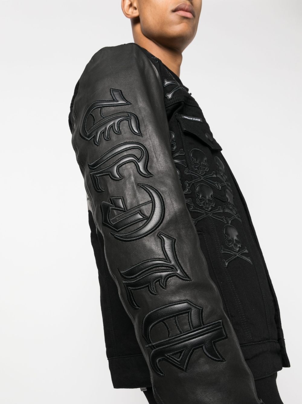 Gothic Plein denim jacket - 5