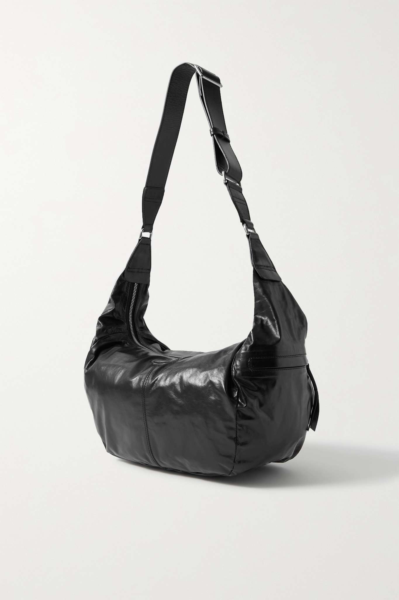 Neway crinkled-leather shoulder bag - 3