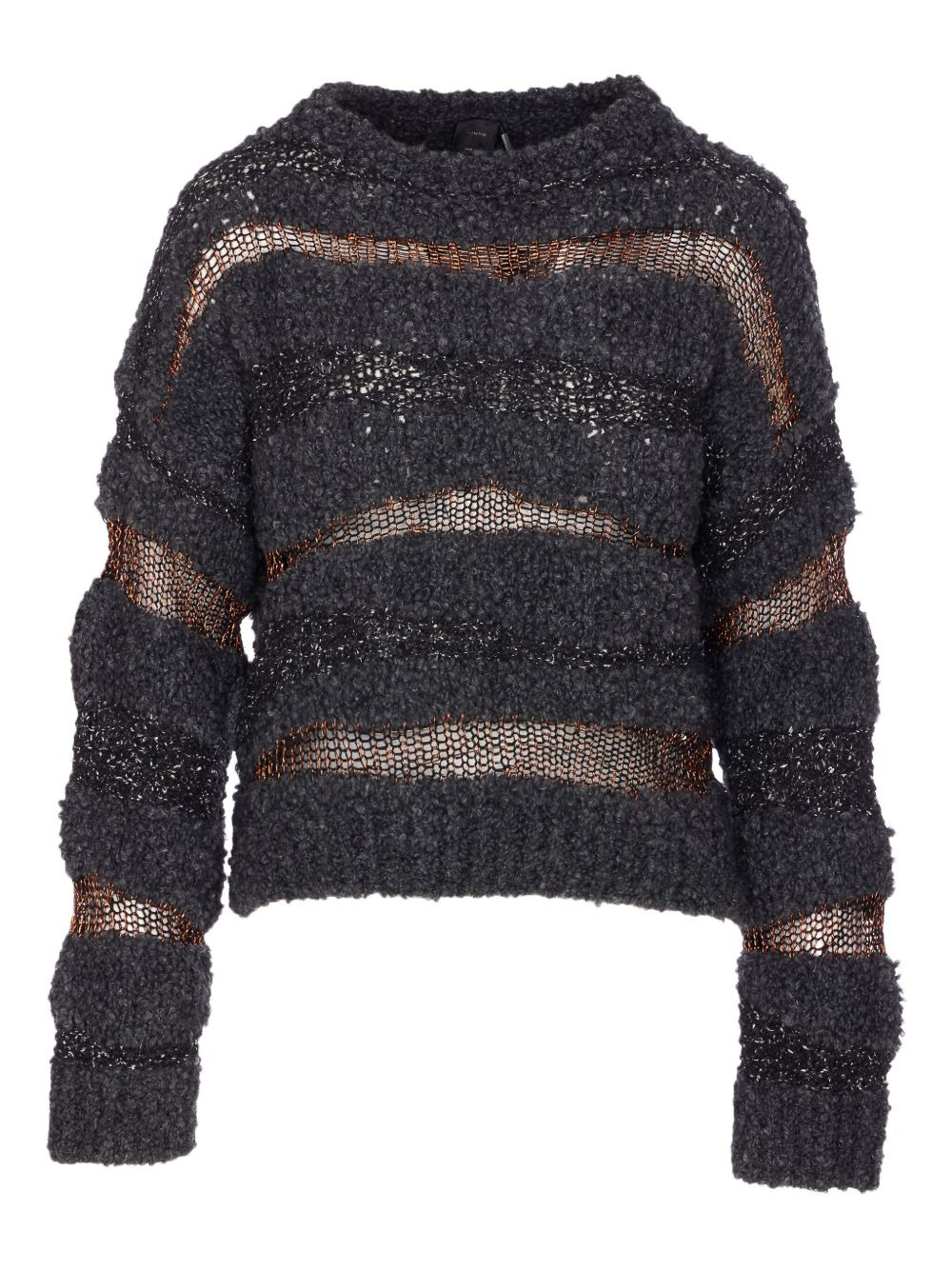metallic-effect knitted sweater - 2