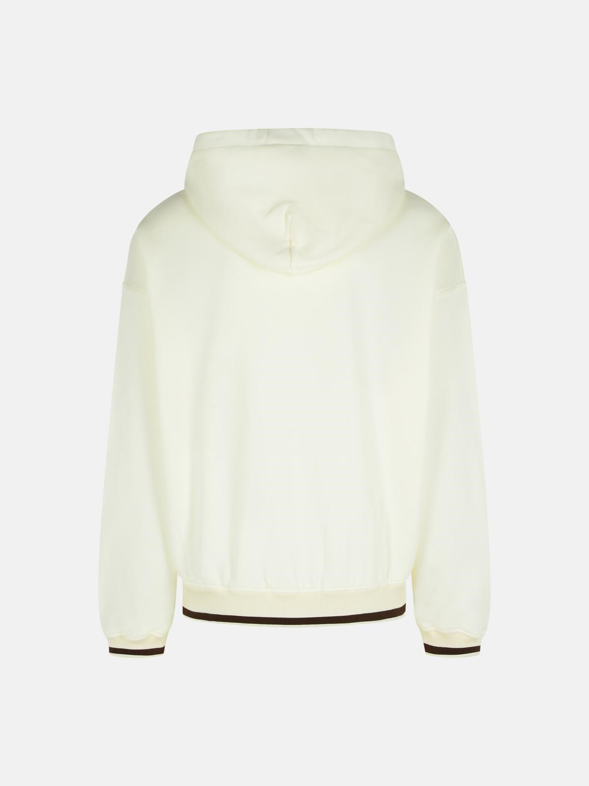 IVORY COTTON SWEATSHIRT - 3