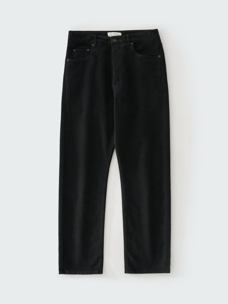 Riso Moleskin Straight Leg Pant Black 1