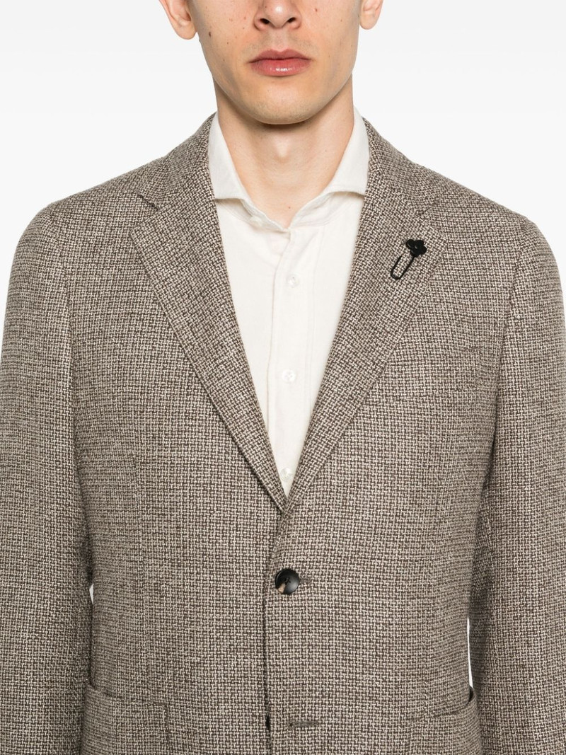 interwoven single-breasted blazer 5