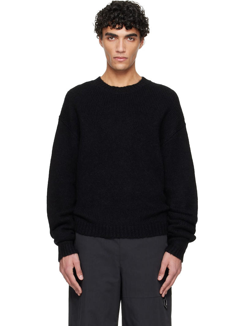 Black Roan Alpaca Knit Sweater 1