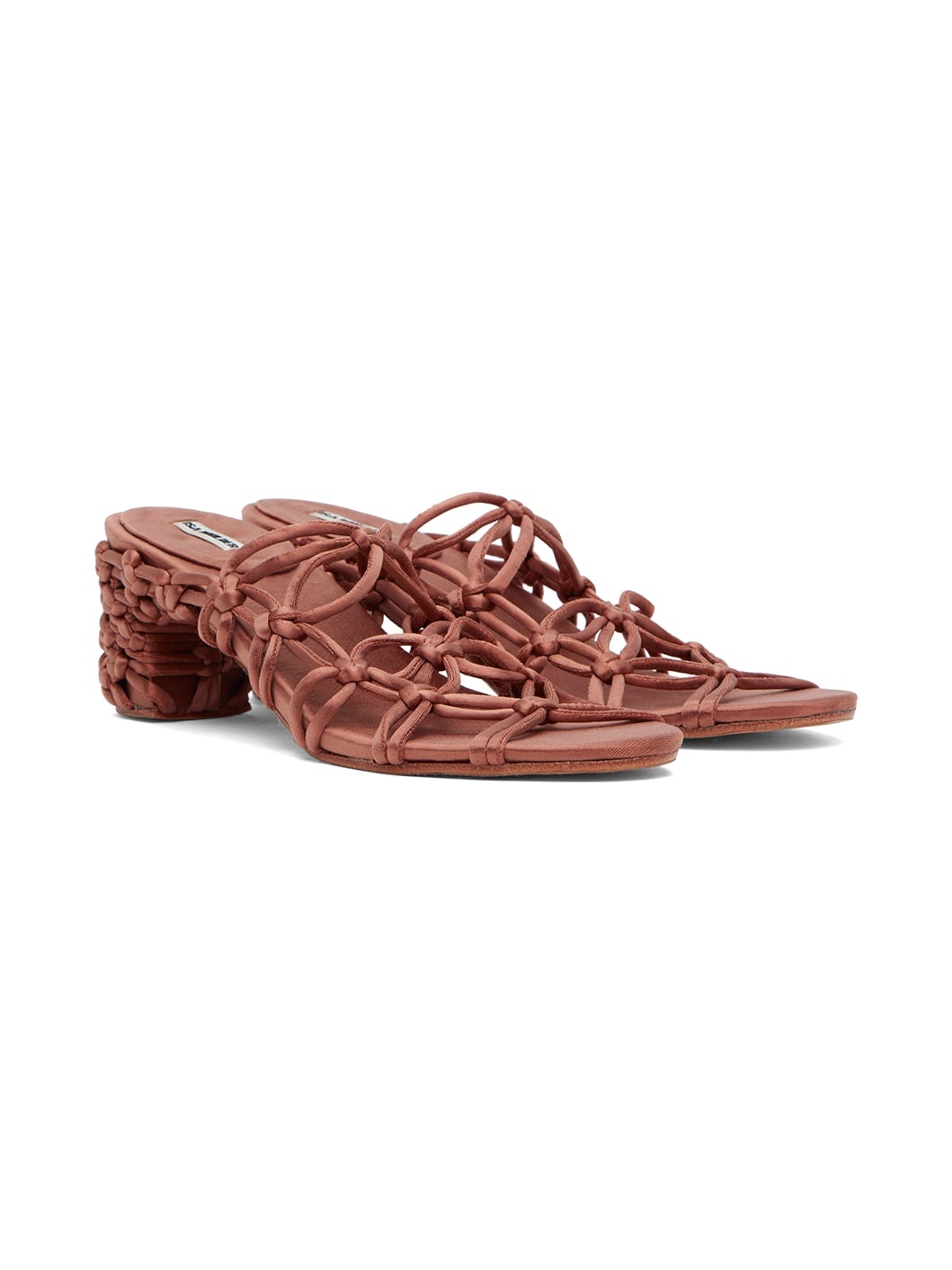 Brown Depth Heeled Sandals - 4