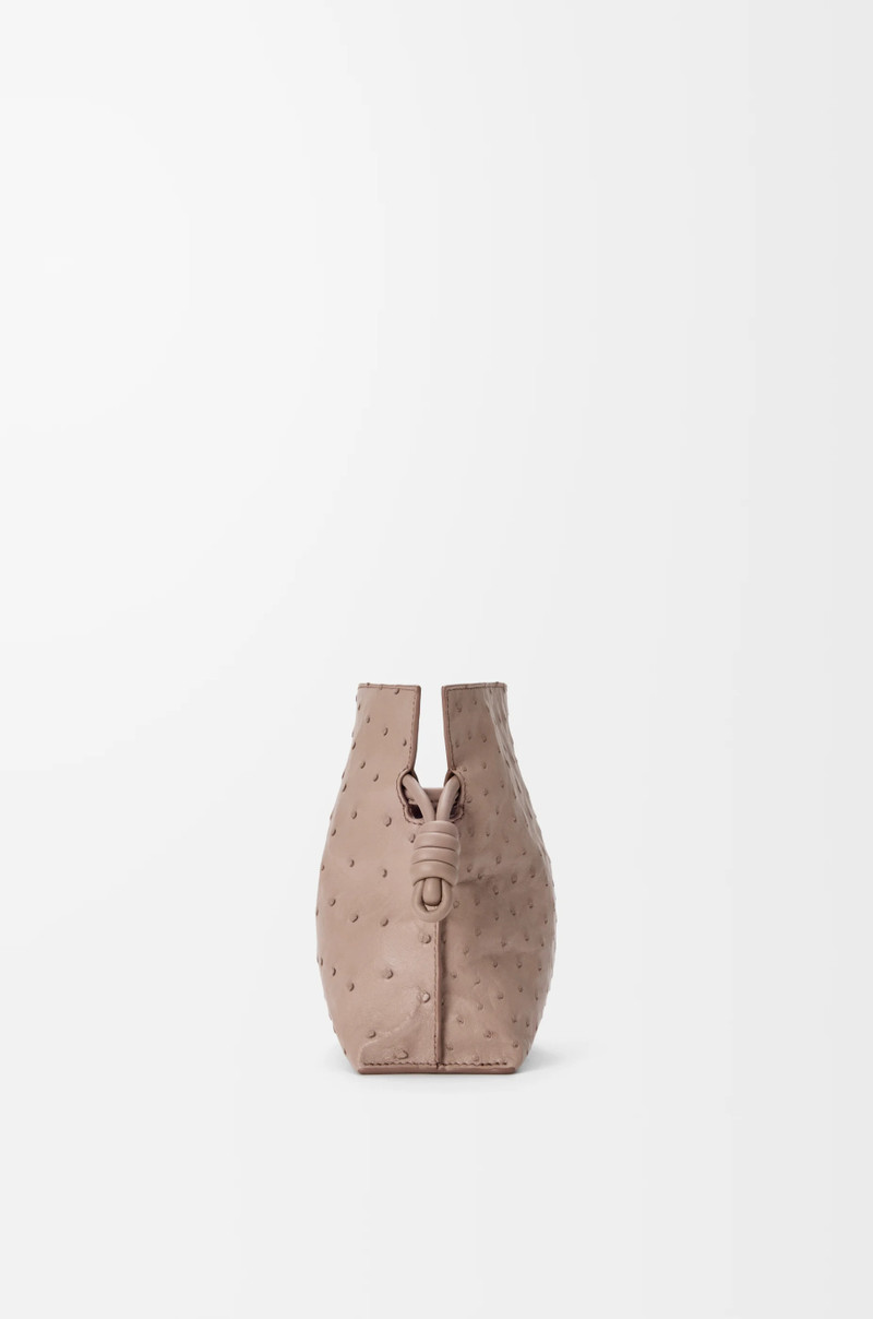Mini Flamenco clutch in ostrich 3