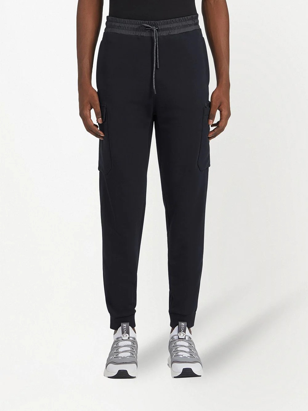 cargo-pocket track trousers - 3