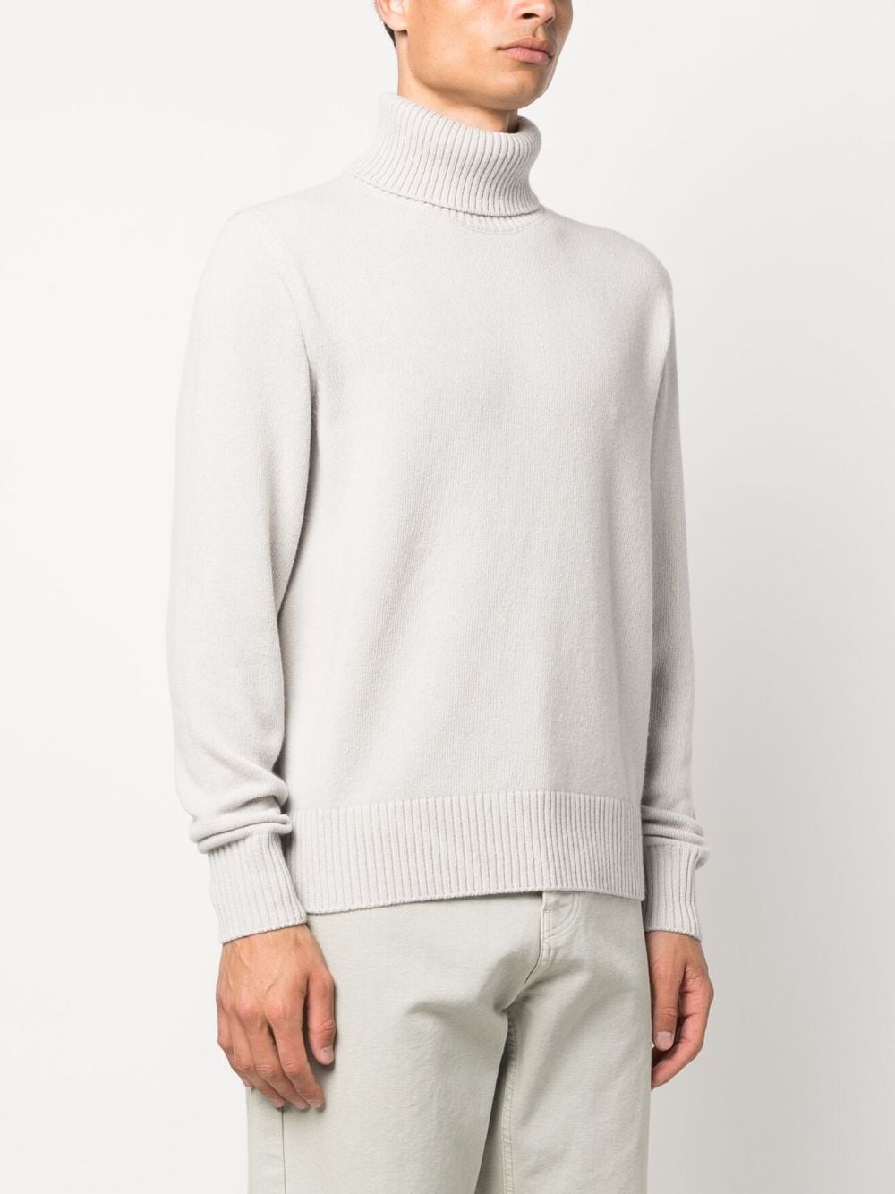 roll-neck wool jumper - 3