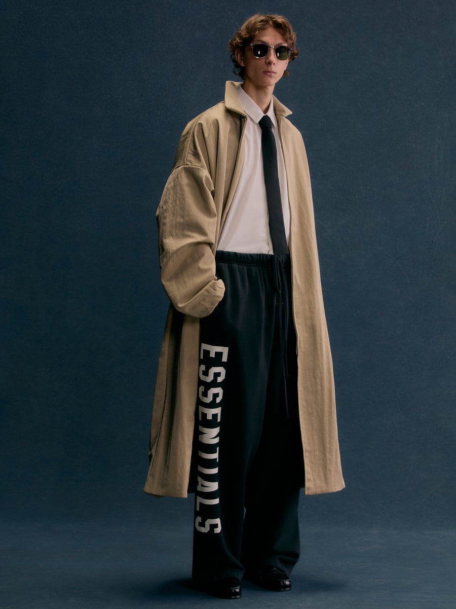 Textured Nylon Trench - 2