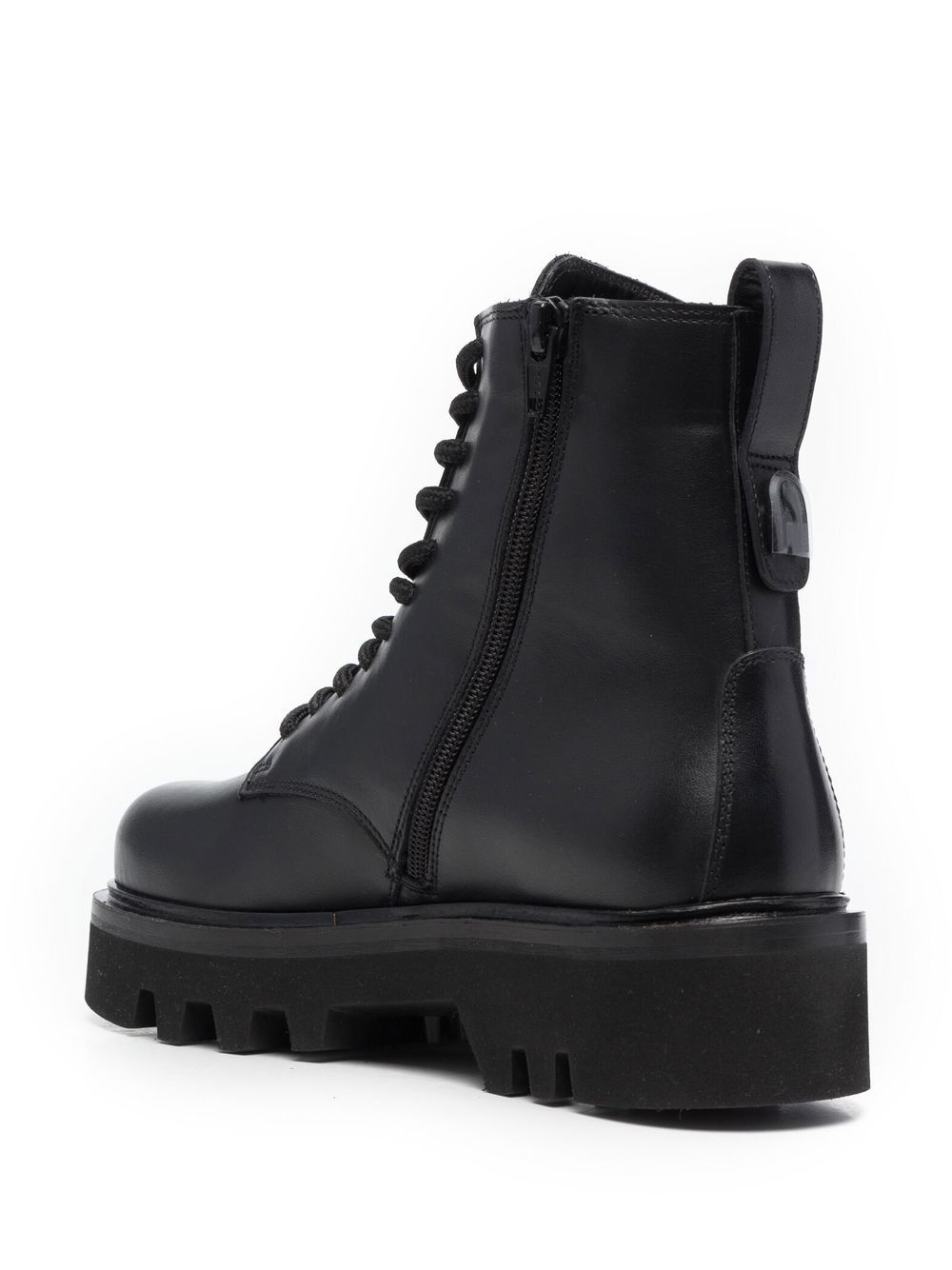 lace-up leather boots - 3