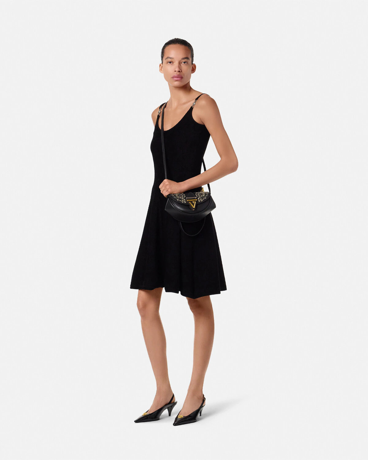 Studded Virtus Small Shoulder Bag - 4