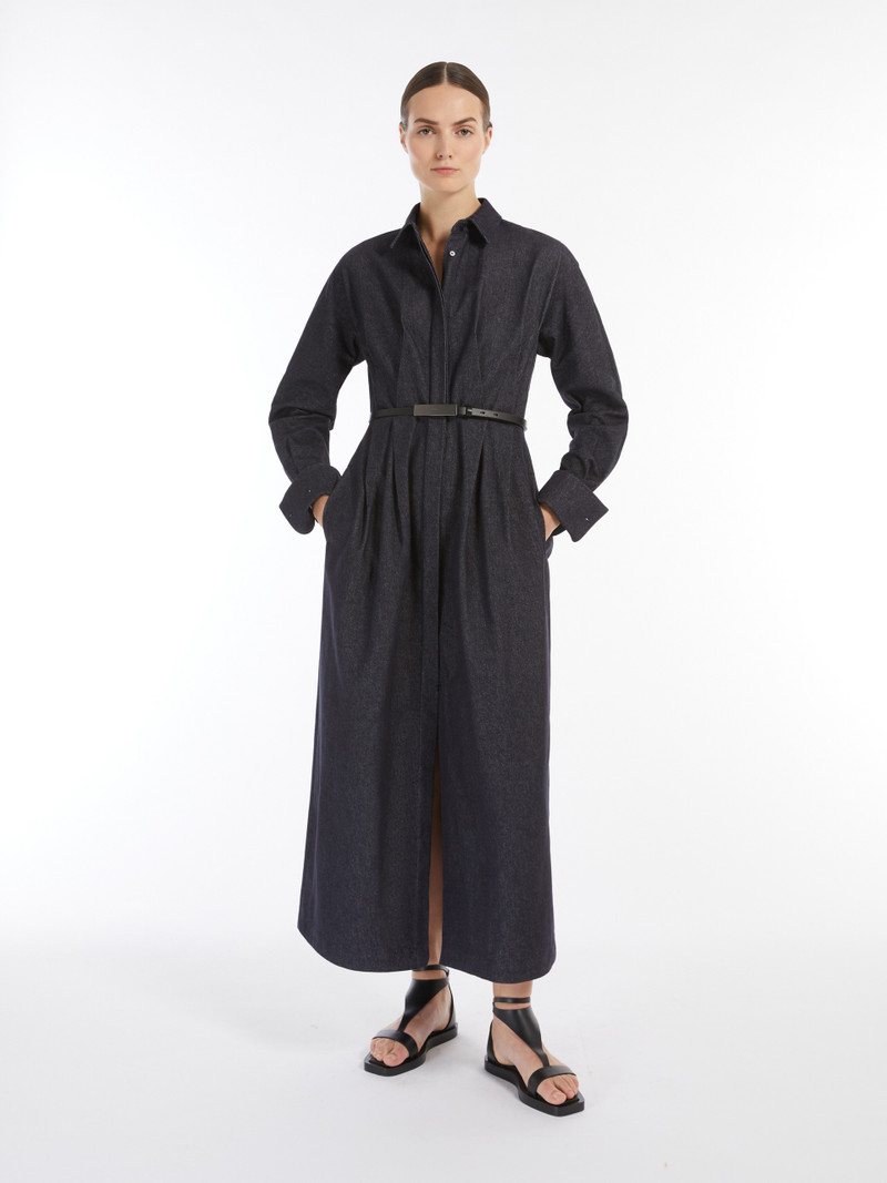Max Mara ALLER Denim-effect shirt dress outlook