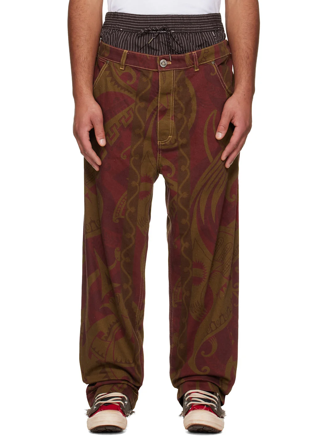 Brown Builder Jeans - 1