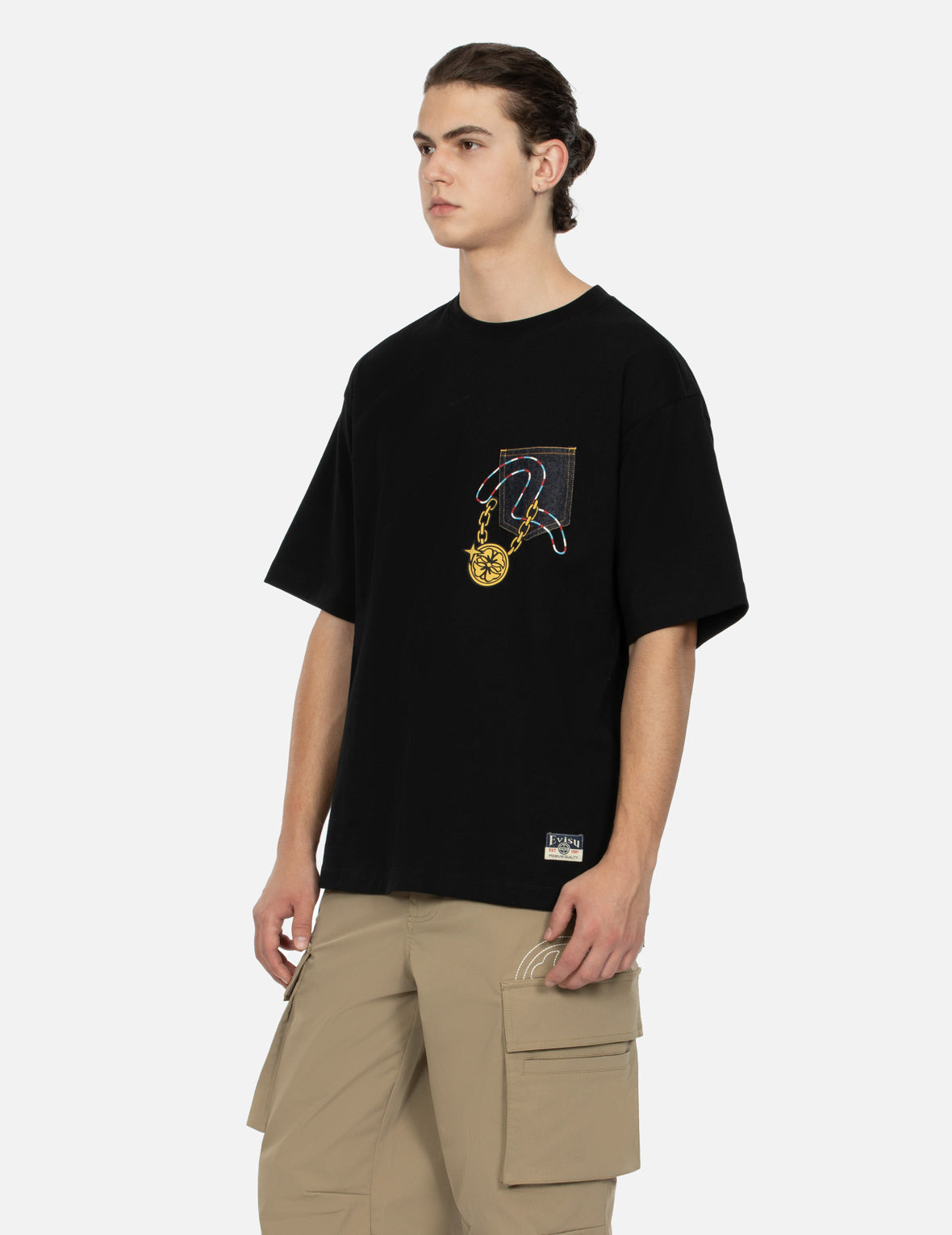 LUCKY SLOT MACHINE DAICOCK PRINT RELAX FIT T-SHIRT - 8