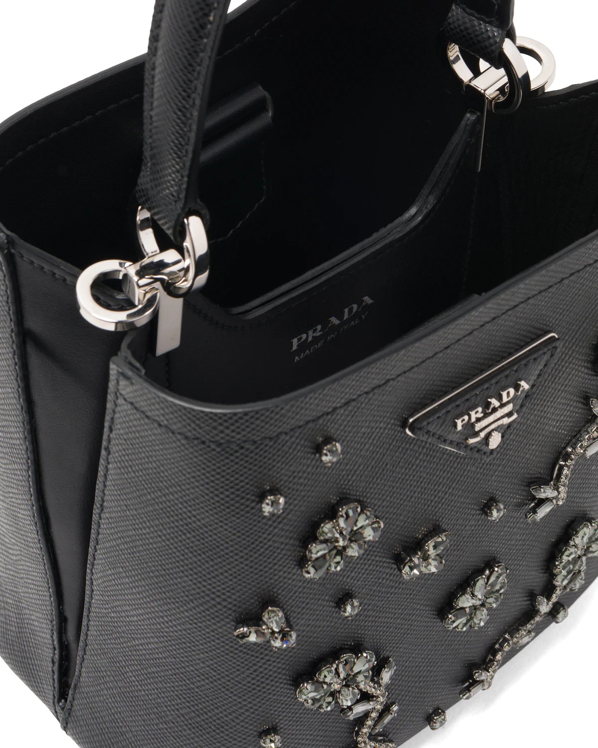 Small Prada Panier bag with appliqués - 5