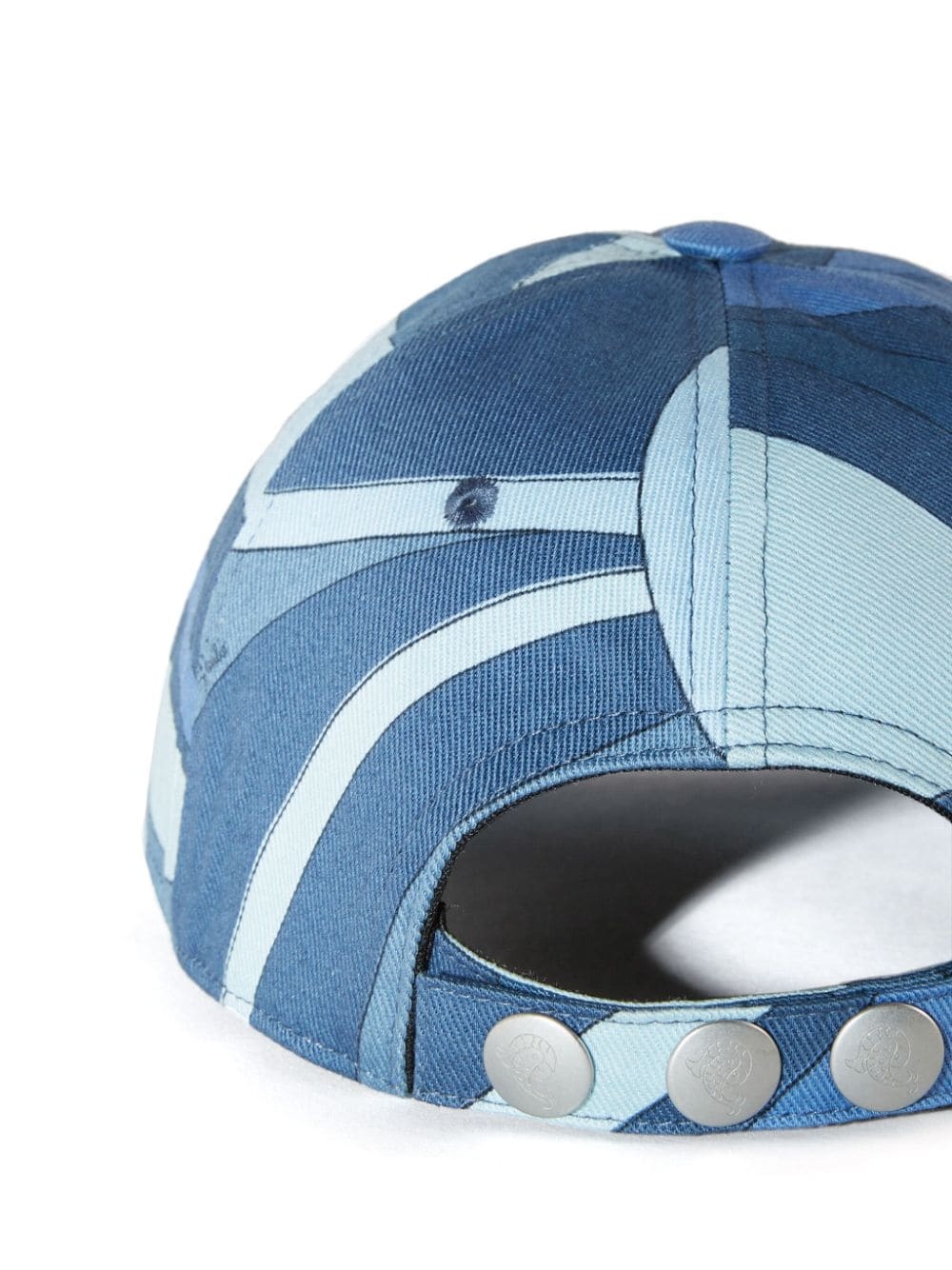 wave-print cotton cap - 2